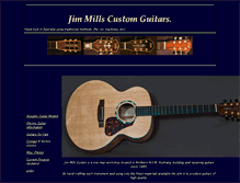 Tablet Screenshot of jimmillscustomguitars.com